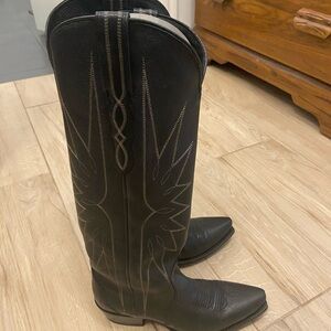 Tecovas the Loretta Black Leather Cowboy Boots